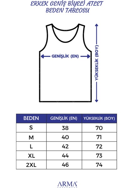 Erkek Geniş Biyeli Atlet %100 Pamuklu Ribana Siyah 3'lü Paket