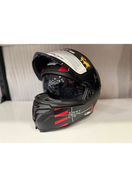 Kask Sway Sw 867 Blade Black/red Full Face