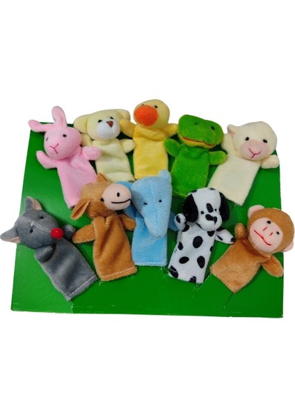 Hayvanlar Alemi 10LU Peluş Parmak Kukla