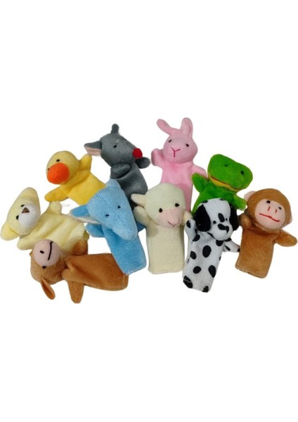 Hayvanlar Alemi 10LU Peluş Parmak Kukla