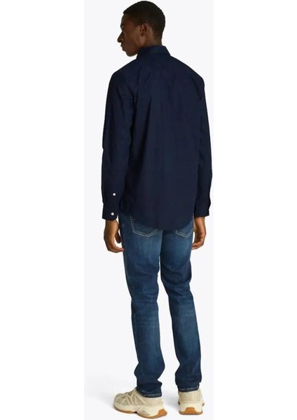Flex Poplın Kent Collar Sf Shırt Erkek Mavi Gömlek - MW0MW38137 fiyatları