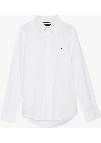 Flex Poplın Kent Collar Sf Shırt Erkek Beyaz Gömlek - MW0MW38137 fırsatları