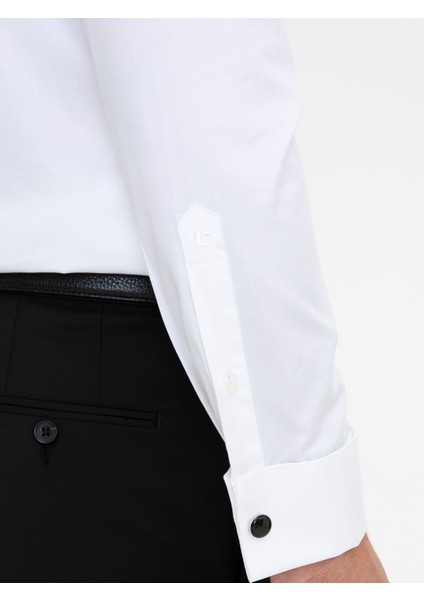 Erkek Beyaz Slim Fit Smokin Gömlek 50235518-VR013 modelleri