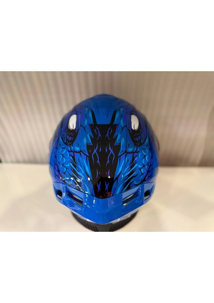 Kask Sway Sw 867 Storm Blue Full Face indirimleri