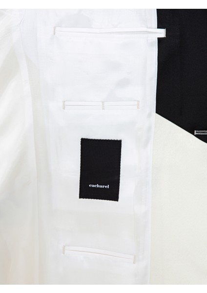 Erkek Ekru Slim Fit Damatlık 50232925-VR019