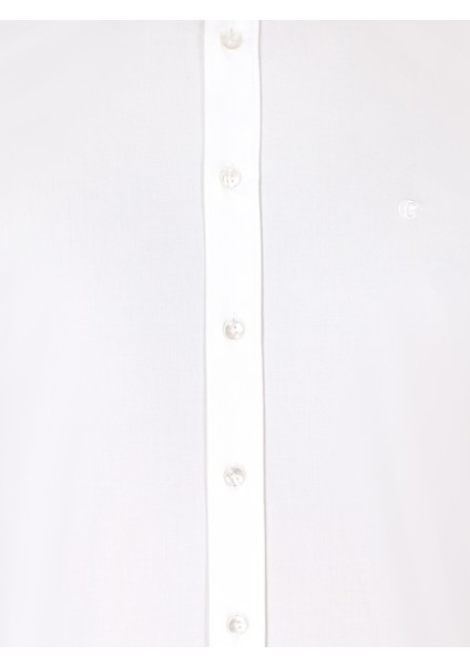 Erkek Beyaz Slim Fit Uzun Kollu Basic Gömlek 50235535-VR013 indirimleri
