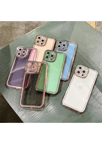 IPHONE 12 Kenar Işlemeli Lazer Silikon Kılıf modelleri