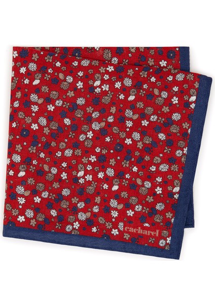 Erkek Bordo Keten Mendil 50241873-900