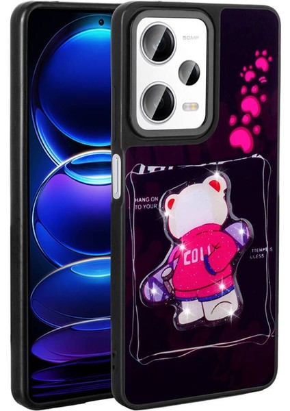 Xiaomi Redmi Note 12 Pro Plus 5g Uyumlu Ikonik Figürlü Kabartmalı Parlayan Kapak Kılıf