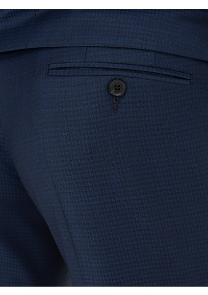 Erkek Lacivert Slim Fit Smokin Damatlık 50232899-VR033 modelleri