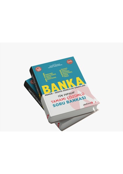 Memur & Servis Görevlisi - Tüm Dersler Tamamı Çözümlü Soru Bankası - Banka