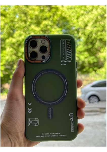 IPHONE 12/12 Pro Uyumlu Magsafeli Vektör Serisi Silikon Kılıf