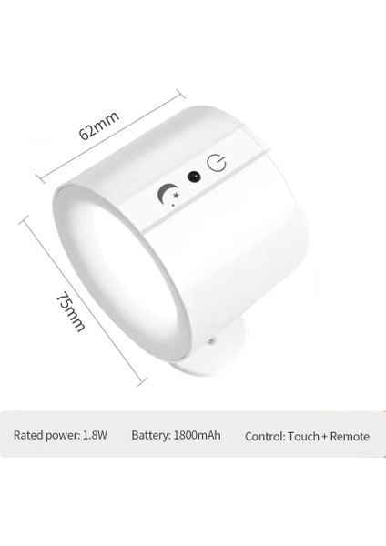 Manyetik LED Gece Lambası Şarj Edilebilir Işıkları Dokunmatik Işık Spot Gece Duvar Lambası indirimleri