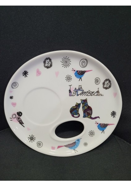 Lunart Designed By Meral Uyanık Porselen Tepsi Tabak 1 Adet