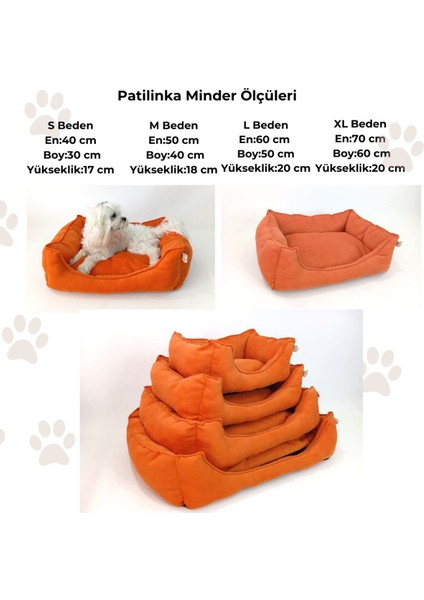 Kedi Köpek Minderi – Turuncu Yumuşak Minder – Yatak