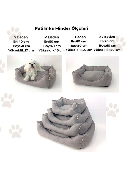 Kedi Köpek Minderi – Gri Yumuşak Minder – Yatak
