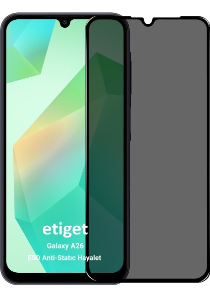 Samsung Galaxy A26 ”ESD ANTI-STATIC” Hayalet Cam Ekran Koruyucu