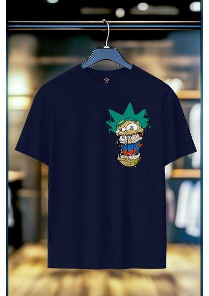 Rick And Morty %100 Pamuk Premium Kalite Sırt Baskılı T-Shirt