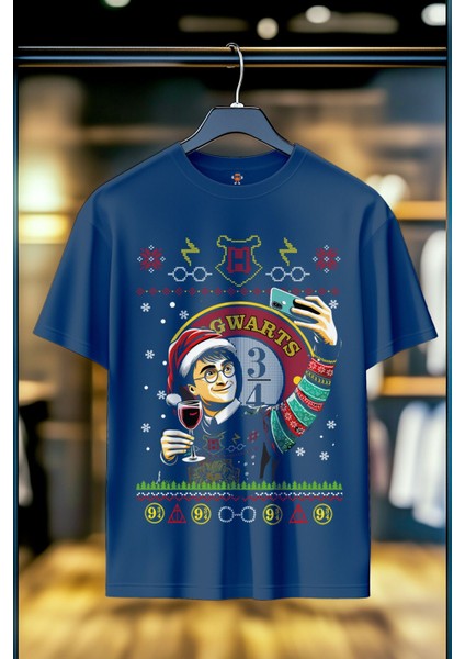 Harry Potter Hogwarts %100 Pamuk Premium Kalite T-Shirt