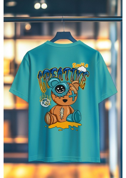 Smile Creative %100 Pamuk Premium Kalite Sırt Baskılı T-Shirt