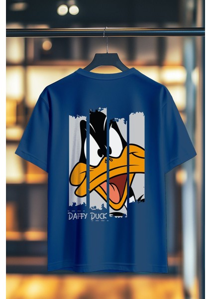 Ducktastic Split %100 Pamuk Premium Kalite Sırt Baskılı T-Shirt