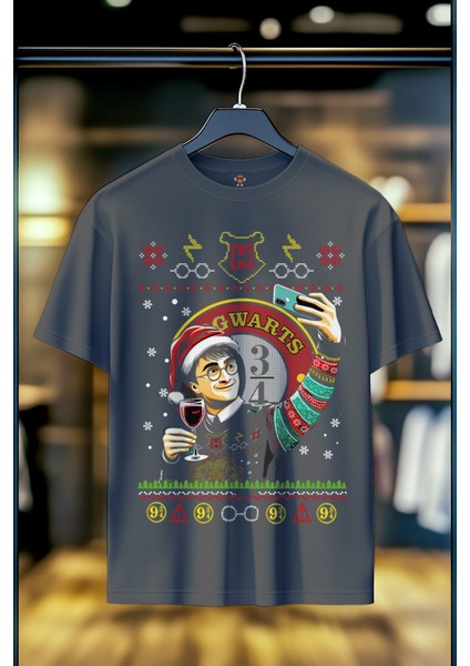 Harry Potter Hogwarts %100 Pamuk Premium Kalite T-Shirt