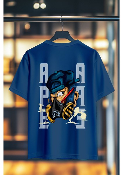 Ape %100 Pamuk Premium Kalite Sırt Baskılı T-Shirt