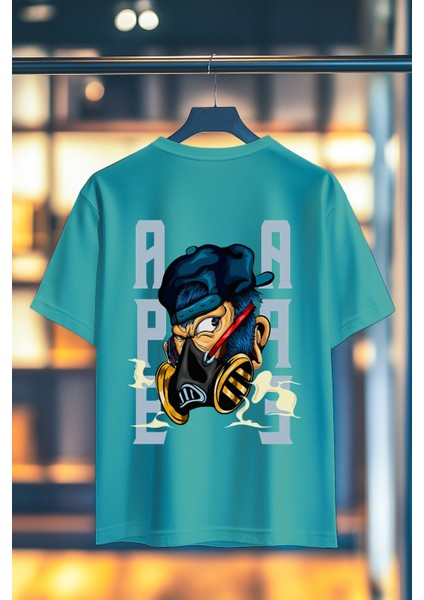 Ape %100 Pamuk Premium Kalite Sırt Baskılı T-Shirt