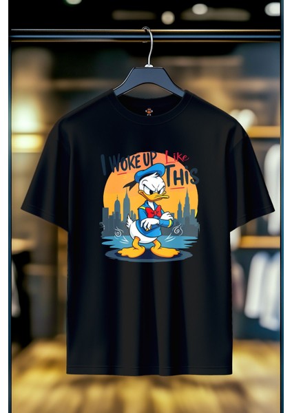 Sleepy Duck %100 Pamuk Premium Kalite Unisex T-Shirt