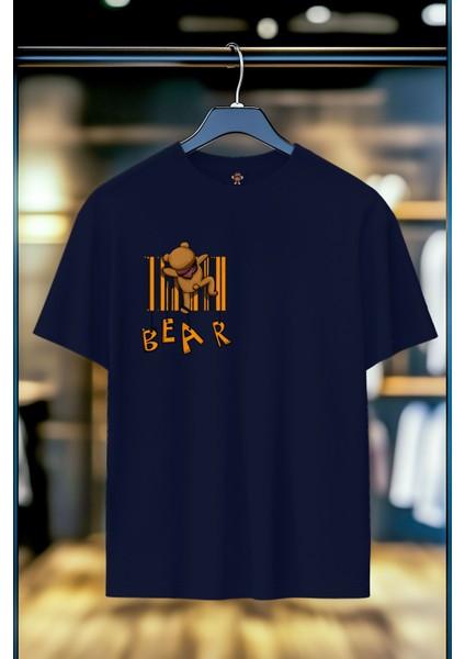 Bear Climbing %100 Pamuk Premium Kalite Sırt Baskılı T-Shirt fiyatları