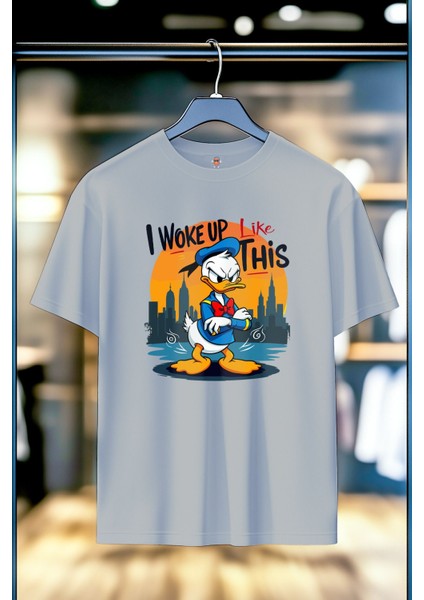 Sleepy Duck %100 Pamuk Premium Kalite Unisex T-Shirt