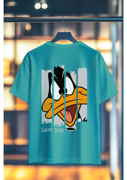 Ducktastic Split %100 Pamuk Premium Kalite Sırt Baskılı T-Shirt