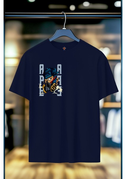 Ape %100 Pamuk Premium Kalite Sırt Baskılı T-Shirt fiyatları