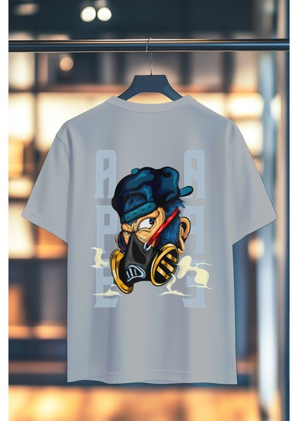 Ape %100 Pamuk Premium Kalite Sırt Baskılı T-Shirt