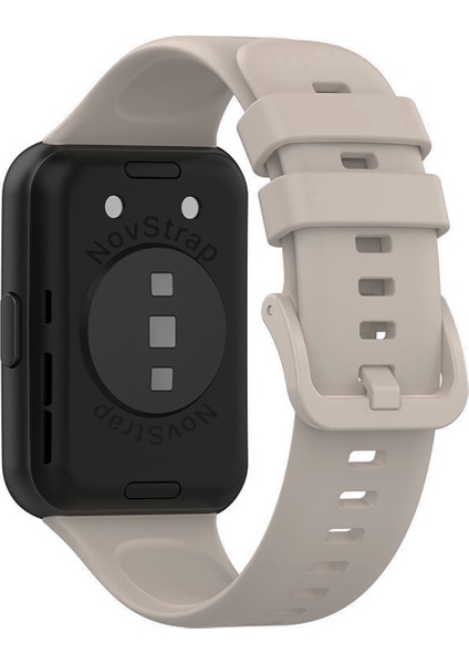 Huawei Watch Fit 2 Uyumlu Kordon Tam Uyumlu Pimli Silikon Kordon Kayış