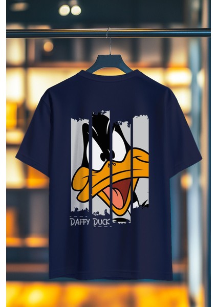 Ducktastic Split %100 Pamuk Premium Kalite Sırt Baskılı T-Shirt