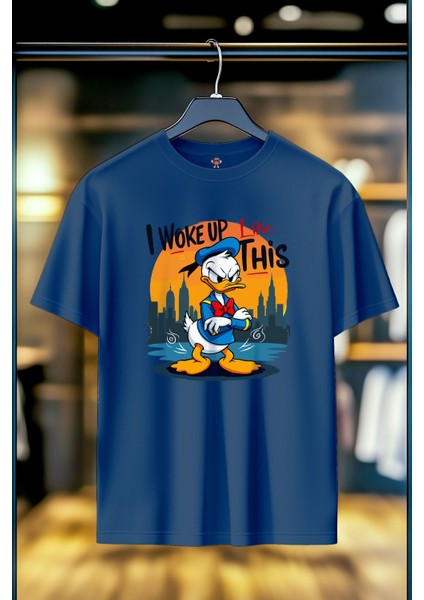 Sleepy Duck %100 Pamuk Premium Kalite Unisex T-Shirt