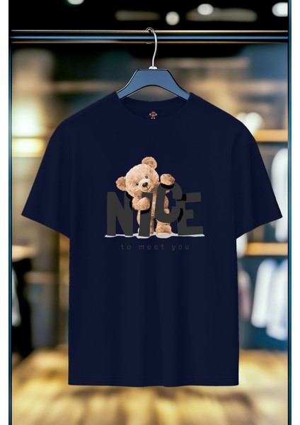 Nice To Meet U %100 Pamuk Premium Kalite T-Shirt
