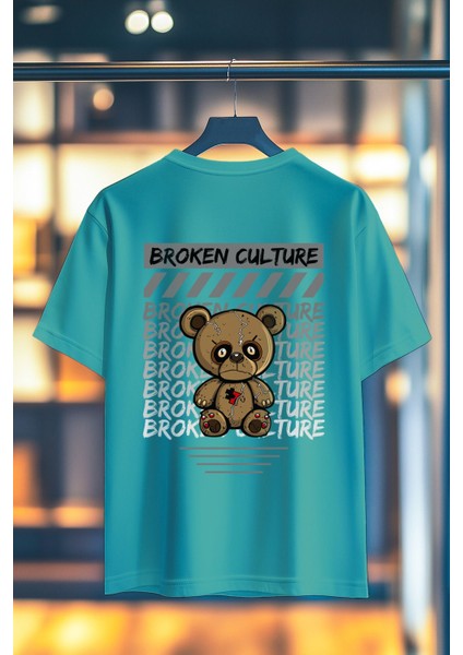 Broken Culture %100 Pamuk Premium Kalite Sırt Baskılı T-Shirt