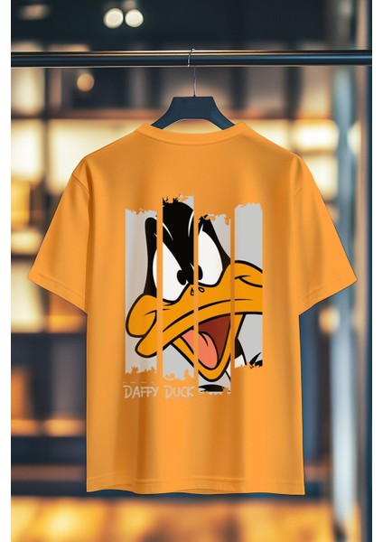 Ducktastic Split %100 Pamuk Premium Kalite Sırt Baskılı T-Shirt