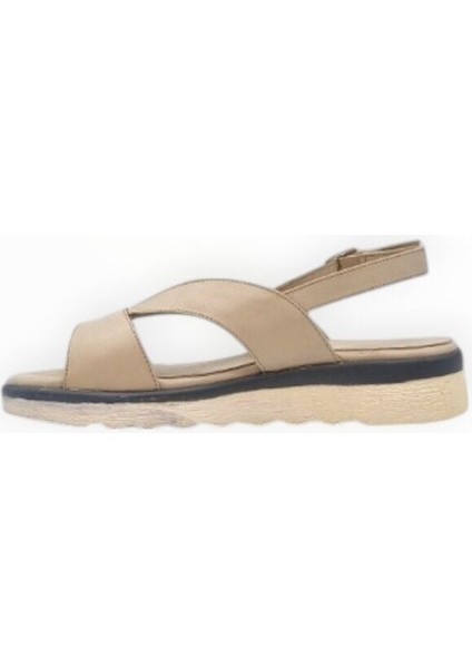 Kadın Hakiki Deri Topuklu Ayakkabı Bej - 39 modelleri