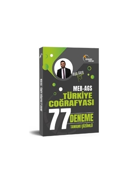 Meb Ags Türkiye Coğrafyası 77 Deneme (Tamamı Kitap Içinde Çözümlü)