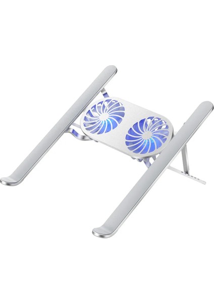 Çift Fanlı Taşınabilir Alüminyum Notebook Soğutucu Stand (4172)