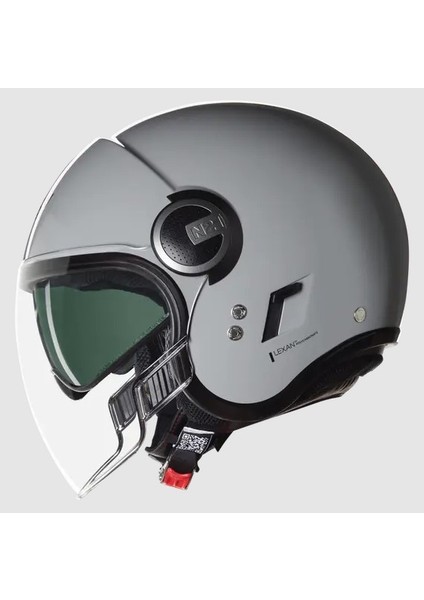 N21 Vısor 06 Classıco 303 Camlı Yarım Kask Parlak Gri