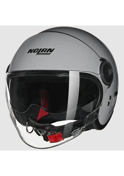 N21 Vısor 06 Classıco 303 Camlı Yarım Kask Parlak Gri