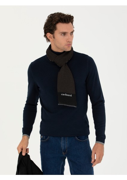 Erkek Lacivert Slim Fit Balıkçı Yaka Basic Triko Kazak 50245058-VR033