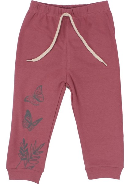 Kız Çocuk Pembe Mor Kelebek Baskılı 2'li Pijama Takımı - 1014740 fırsatları