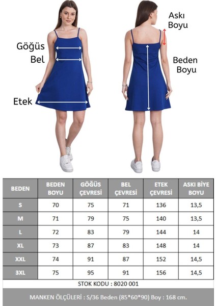 Ince Askılı Kısa Elbise -Koyu Mavi indirimleri