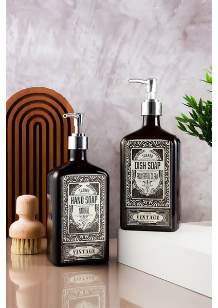 500ML Premium Serisi El Sabunu,bulaşık Deterjanı Sabunluk Seti