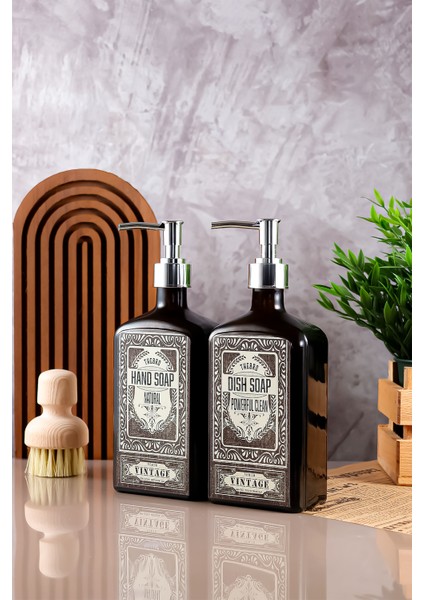 500ML Premium Serisi El Sabunu,bulaşık Deterjanı Sabunluk Seti